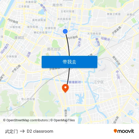 武定门 to D2 classroom map