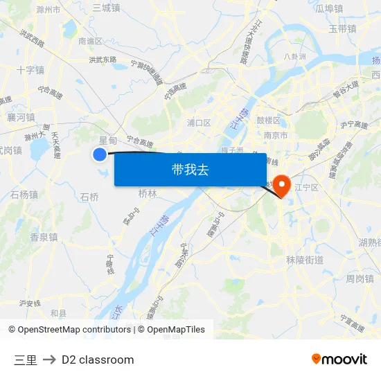 三里 to D2 classroom map