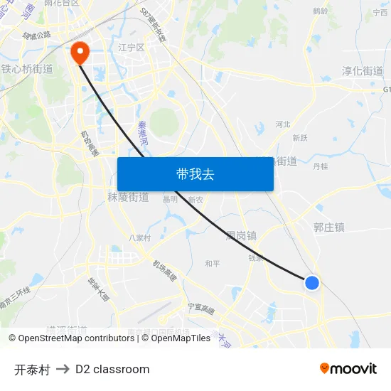 开泰村 to D2 classroom map