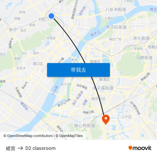 褚营 to D2 classroom map