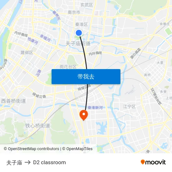 夫子庙 to D2 classroom map