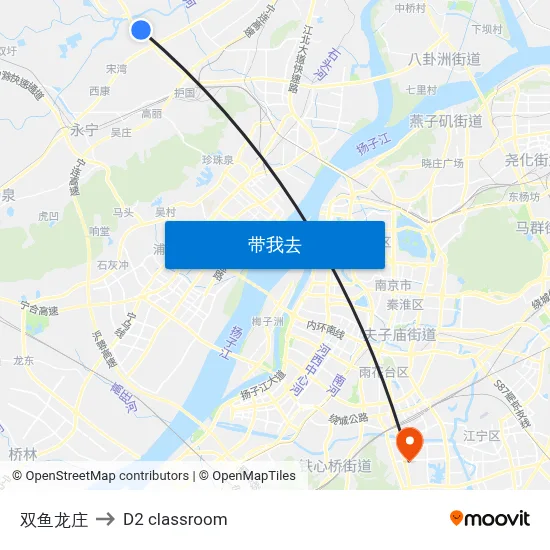 双鱼龙庄 to D2 classroom map