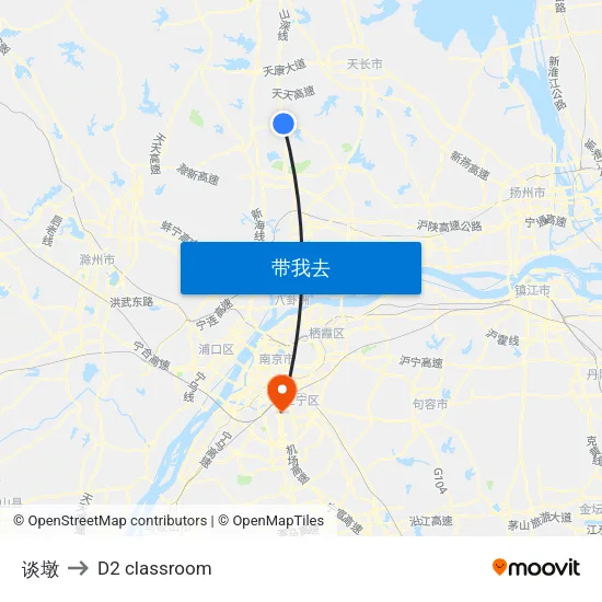 谈墩 to D2 classroom map