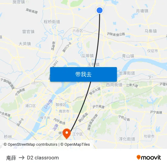 庵薛 to D2 classroom map