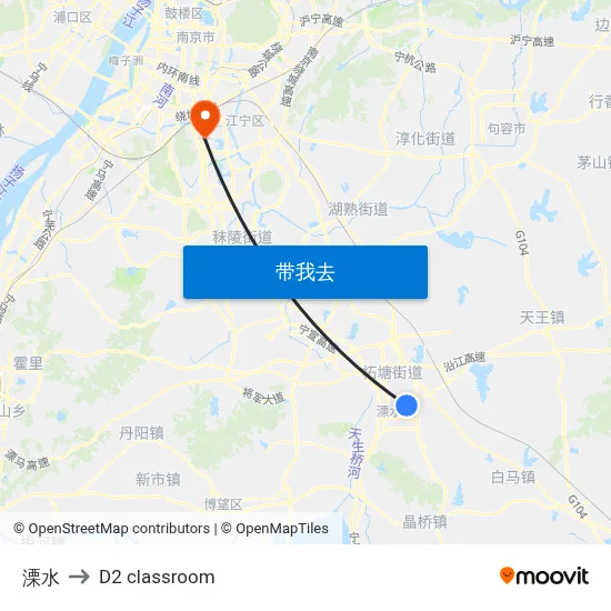 溧水 to D2 classroom map