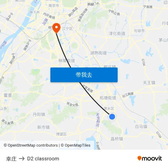 幸庄 to D2 classroom map