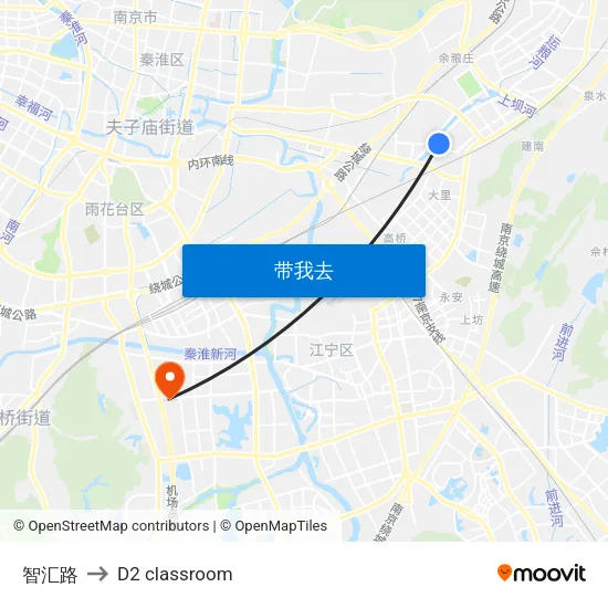 智汇路 to D2 classroom map