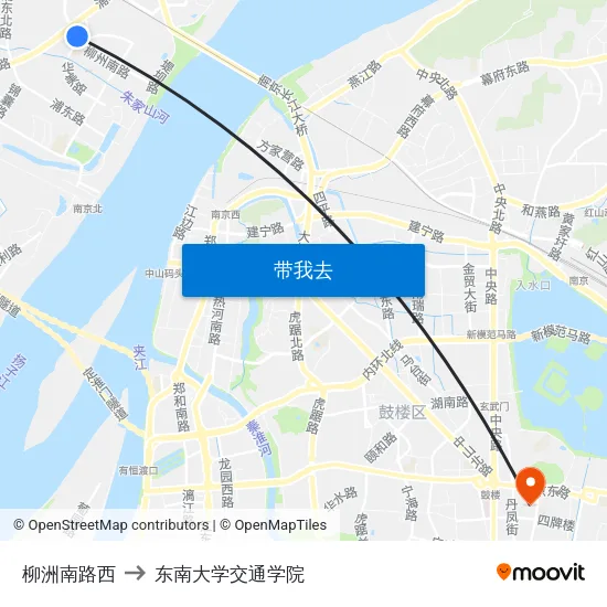 柳洲南路西 to 东南大学交通学院 map