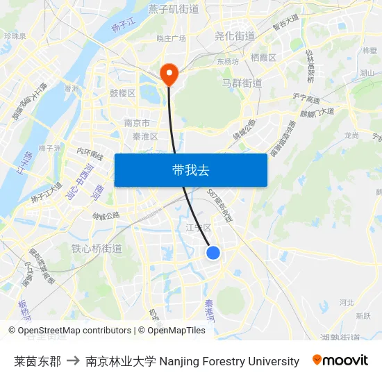 莱茵东郡 to 南京林业大学 Nanjing Forestry University map