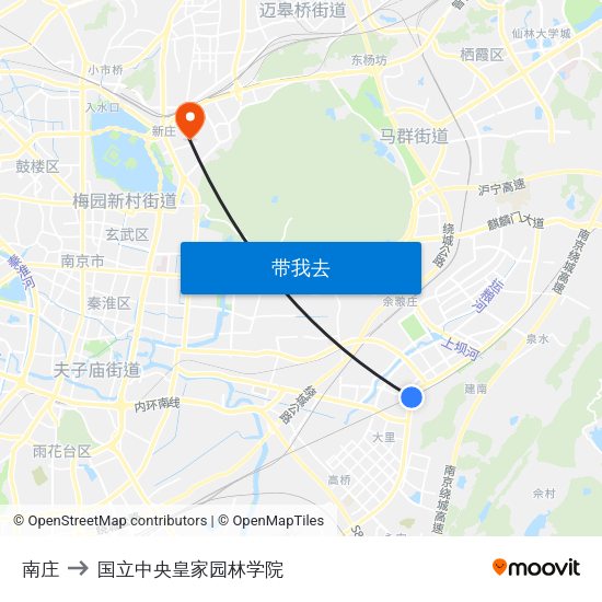 南庄 to 国立中央皇家园林学院 map