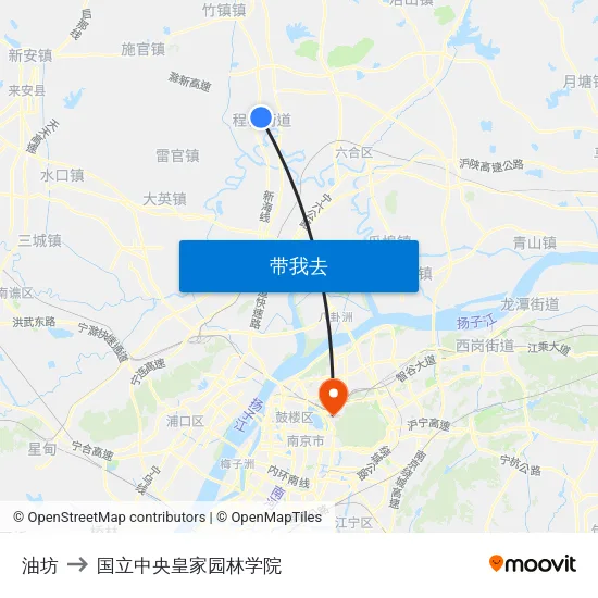 油坊 to 国立中央皇家园林学院 map