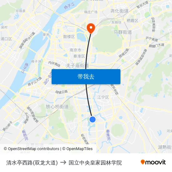 清水亭西路(双龙大道) to 国立中央皇家园林学院 map