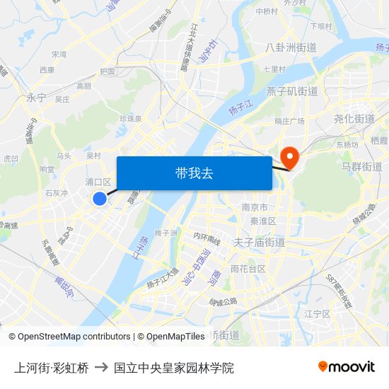 上河街·彩虹桥 to 国立中央皇家园林学院 map