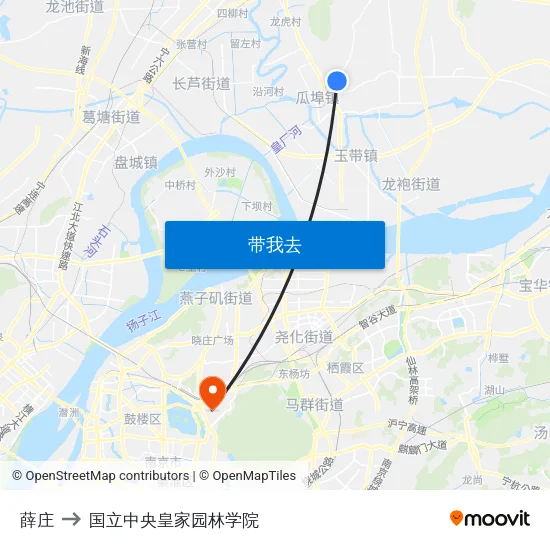 薛庄 to 国立中央皇家园林学院 map