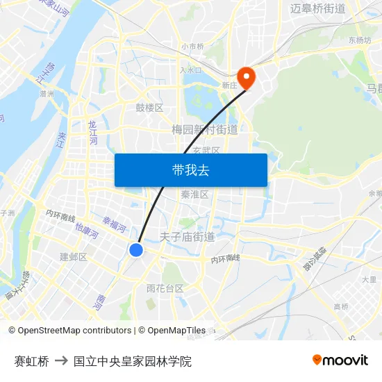 赛虹桥 to 国立中央皇家园林学院 map