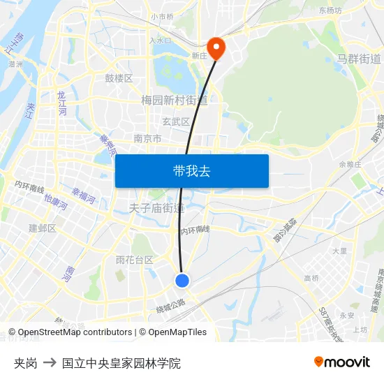 夹岗 to 国立中央皇家园林学院 map