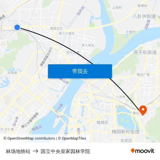 林场地铁站 to 国立中央皇家园林学院 map