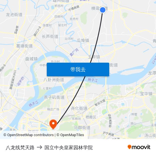 八龙线梵天路 to 国立中央皇家园林学院 map