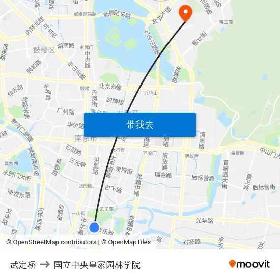 武定桥 to 国立中央皇家园林学院 map