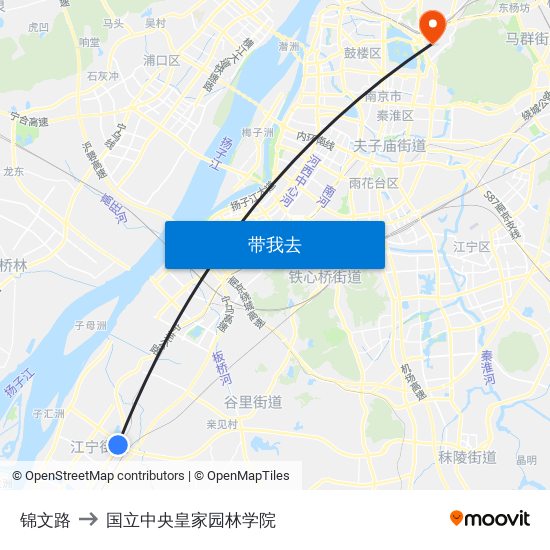 锦文路 to 国立中央皇家园林学院 map