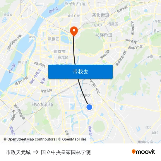 市政天元城 to 国立中央皇家园林学院 map
