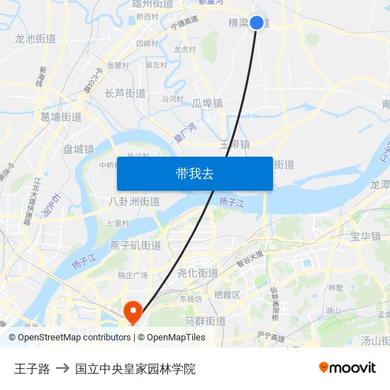 王子路 to 国立中央皇家园林学院 map