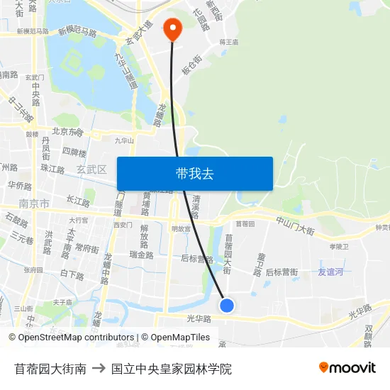 苜蓿园大街南 to 国立中央皇家园林学院 map