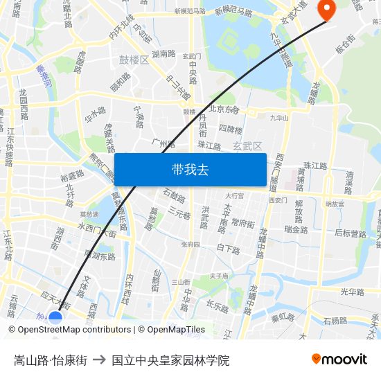 嵩山路·怡康街 to 国立中央皇家园林学院 map