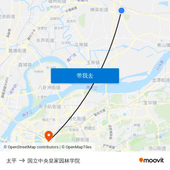 太平 to 国立中央皇家园林学院 map
