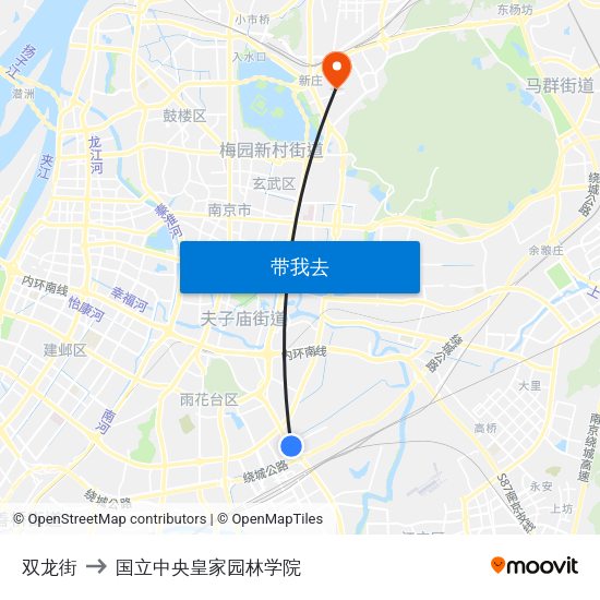 双龙街 to 国立中央皇家园林学院 map