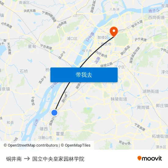 铜井南 to 国立中央皇家园林学院 map