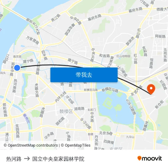 热河路 to 国立中央皇家园林学院 map