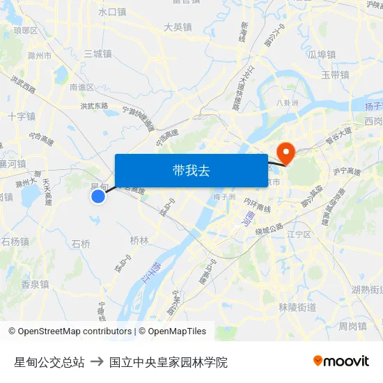 星甸公交总站 to 国立中央皇家园林学院 map
