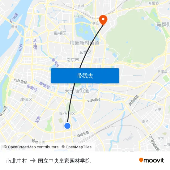 南北中村 to 国立中央皇家园林学院 map