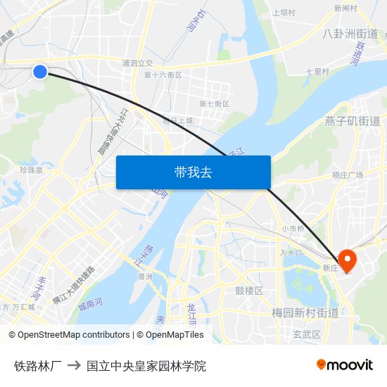 铁路林厂 to 国立中央皇家园林学院 map