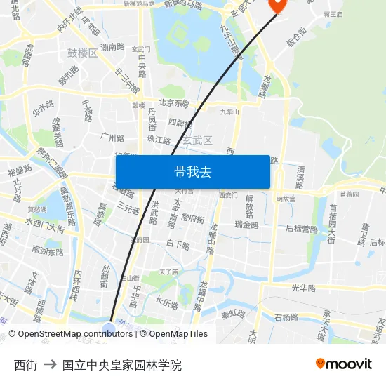 西街 to 国立中央皇家园林学院 map