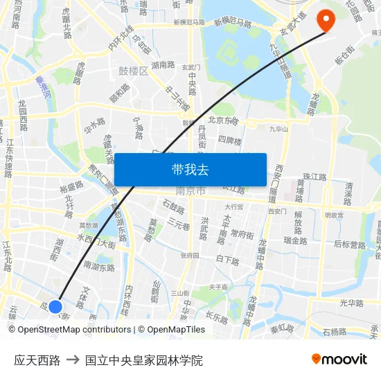 应天西路 to 国立中央皇家园林学院 map