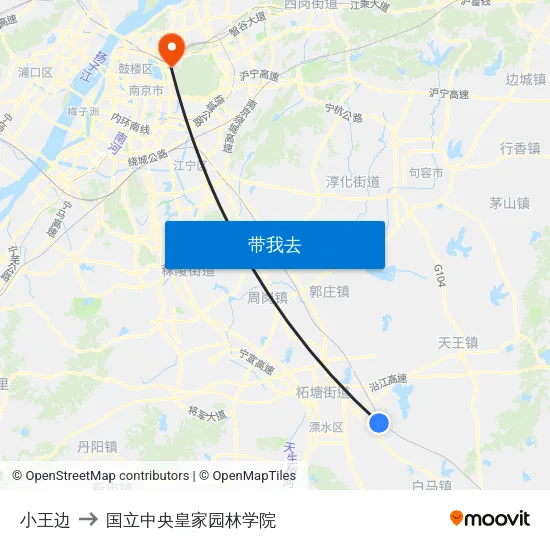 小王边 to 国立中央皇家园林学院 map