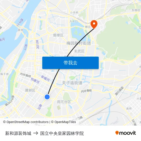 新和源装饰城 to 国立中央皇家园林学院 map