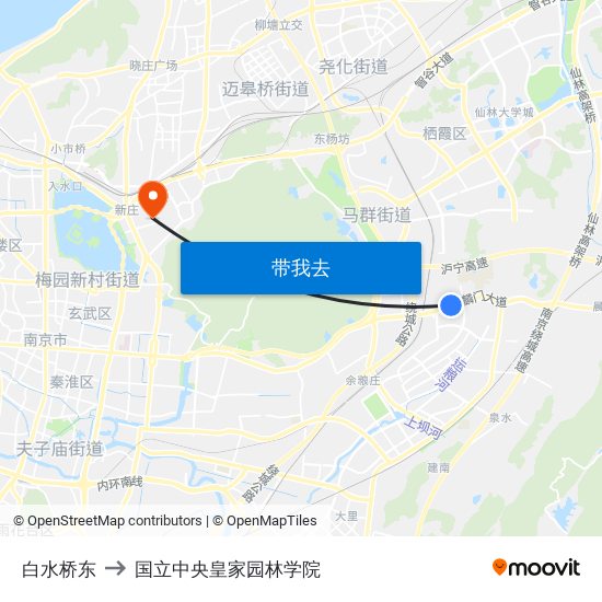 白水桥东 to 国立中央皇家园林学院 map