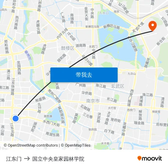 江东门 to 国立中央皇家园林学院 map