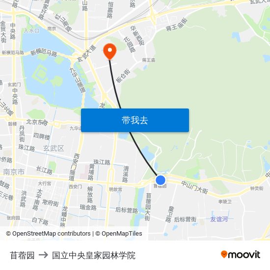 苜蓿园 to 国立中央皇家园林学院 map