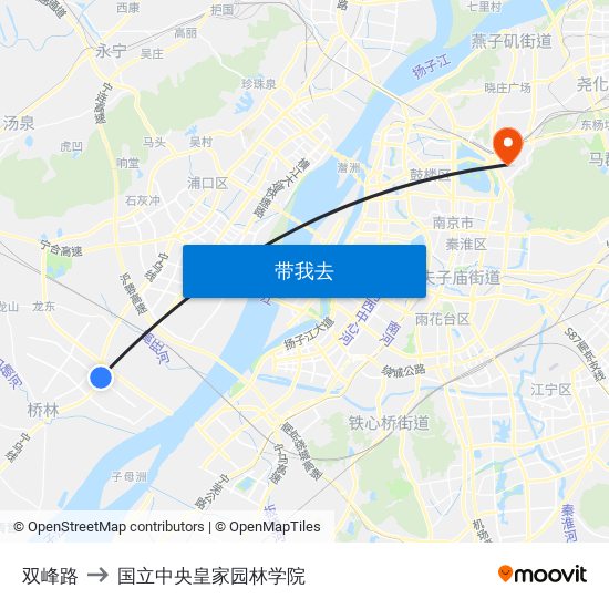 双峰路 to 国立中央皇家园林学院 map