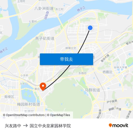 兴友路中 to 国立中央皇家园林学院 map