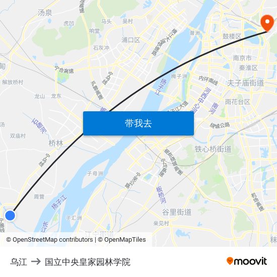 乌江 to 国立中央皇家园林学院 map