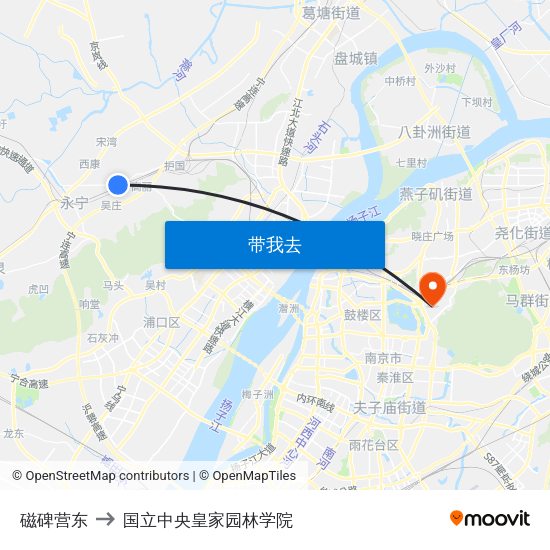 磁碑营东 to 国立中央皇家园林学院 map