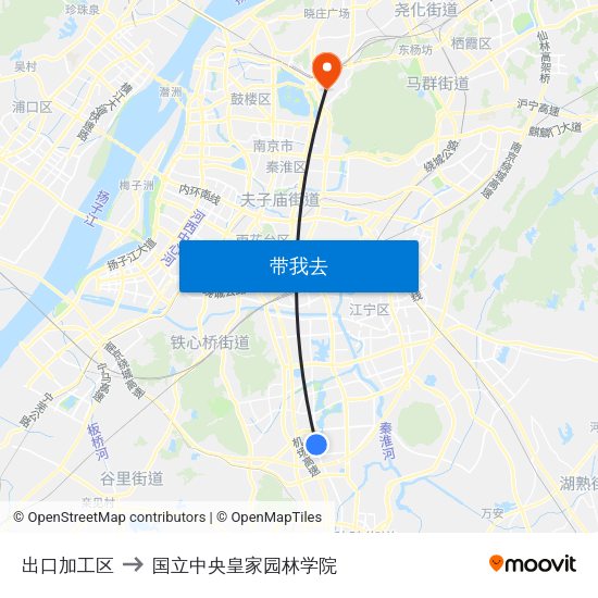 出口加工区 to 国立中央皇家园林学院 map