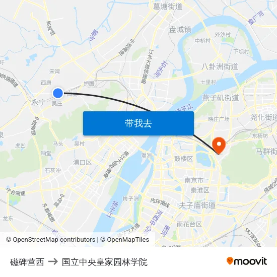 磁碑营西 to 国立中央皇家园林学院 map