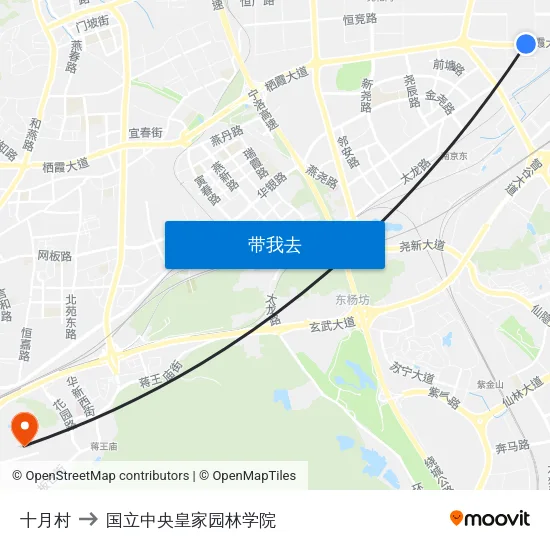 十月村 to 国立中央皇家园林学院 map