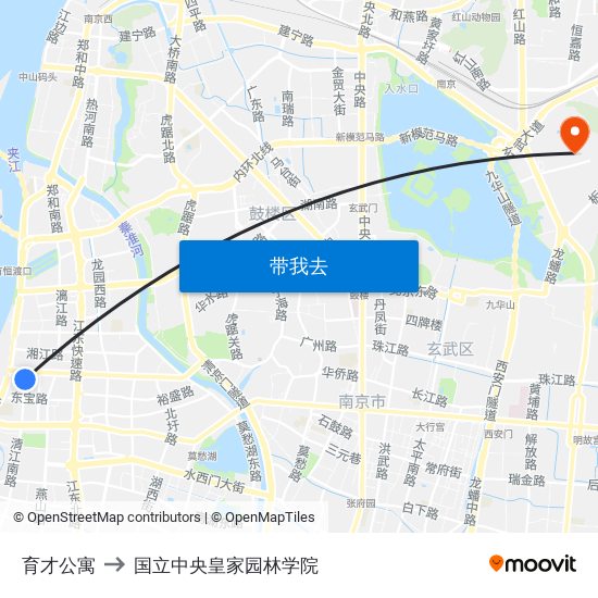 育才公寓 to 国立中央皇家园林学院 map